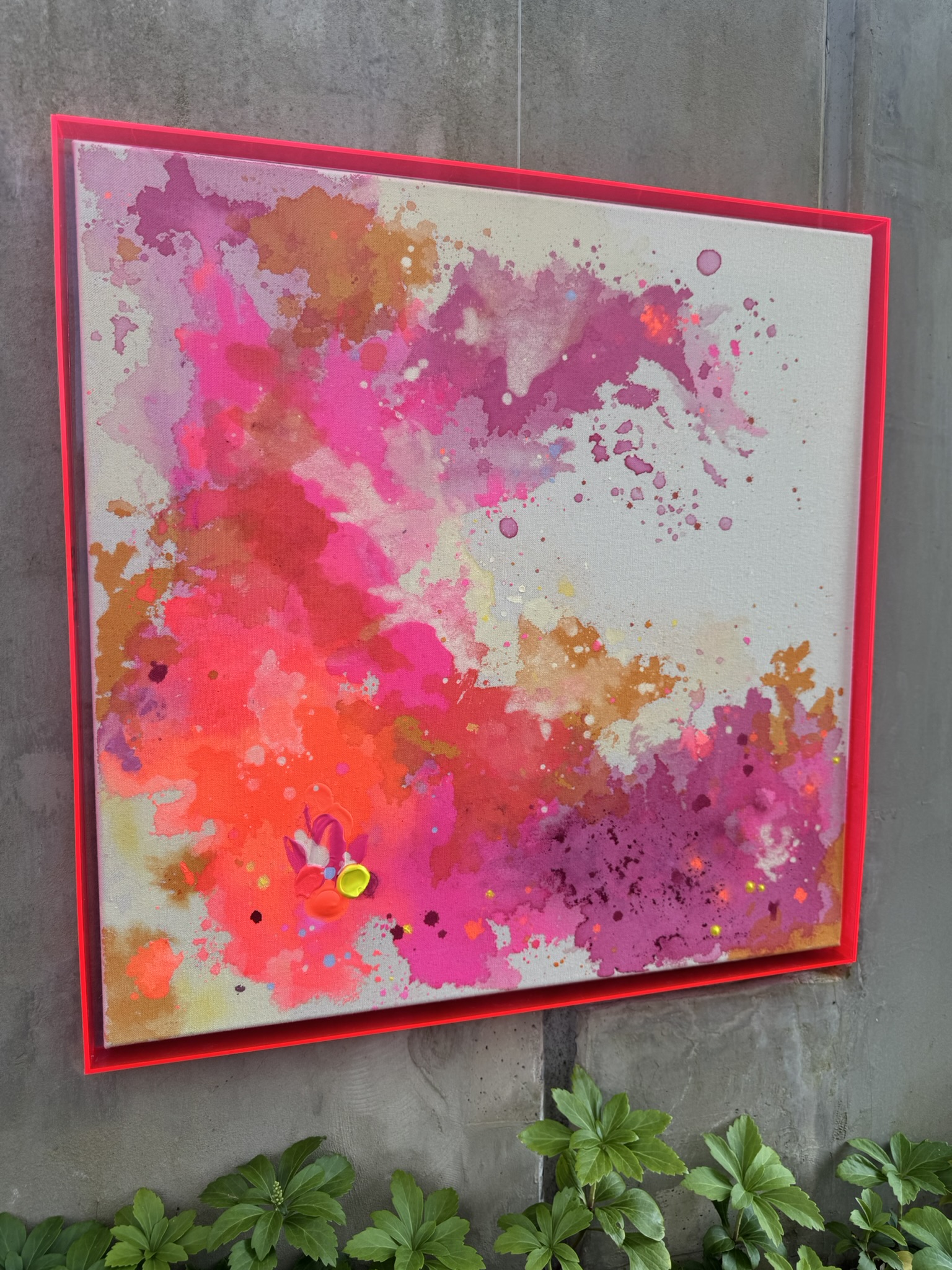 Akkorde - Schwebe, 2026, Acryl auf roher Baumwollleinwand
